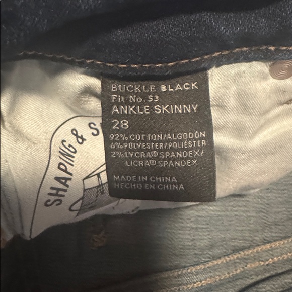 Buckle Black fit no 53 ankle skinny jeans. - Picture 4 of 5